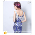 Custom Made Full Length Elegant Blue Sweet Heart Fishtail Bodycon Vestido Sereia Long Evening Dresses